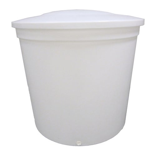 Cylindrisk konisk beholder med løst låg