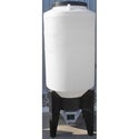 Cylindrisk silo 500 liter med stativ i plast