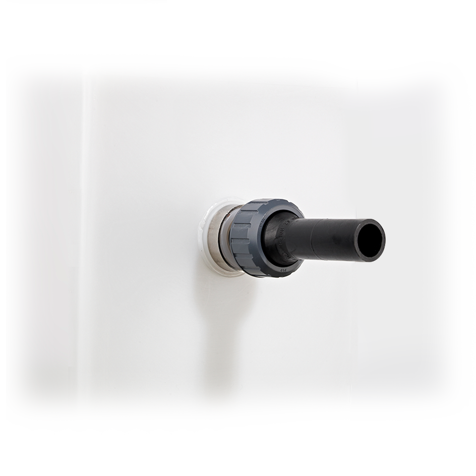 Unionkoppling DN15 ror D20 PE Svart ansl.D85 | Cipax